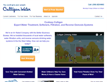Tablet Screenshot of cookseyculliganwater.com